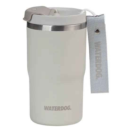 Vaso Térmico Waterdog Clyde 480ml Cerámica Tapa Hermética A Rosca Color Ceniza