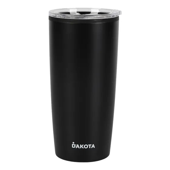 Vaso Térmico 400ml Dakota Acero + Plástico Con Tapa Frio Calor Color Negro