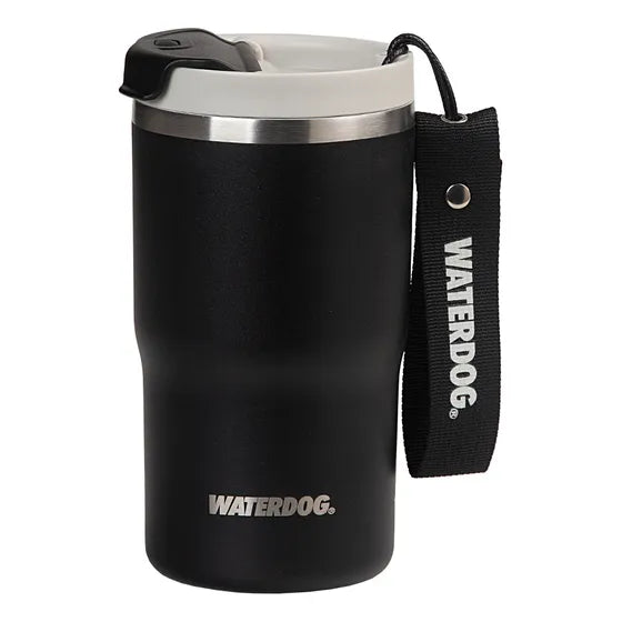 Vaso Termico Waterdog Clyde 480ml Ceramica Hermetico Negro Liso